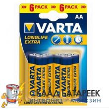 Батарейка VARTA LONGLIFE 4106 LR6 BL6