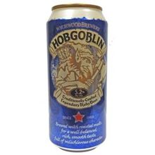 Пиво Вичвуд Гоблин (Хобгоблин), 0.440 л., 5.2%, английский темный эль, темное, железная банка, 24