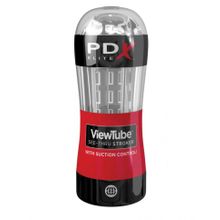 Прозрачный мастурбатор в тубе PDX Elite ViewTube See-Thru Stroker (245780)