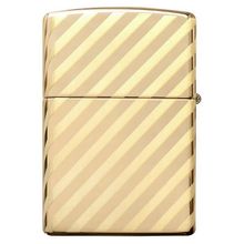 Зажигалка золотистая глянцевая Zippo Vintage Box Top с покрытием High Polish Brass