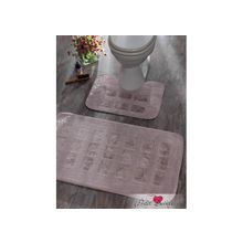 TAC Коврик для ванной Kasandra Цвет:  Сиреневый (Набор)