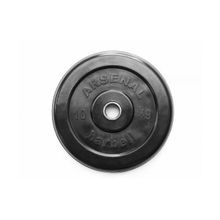 Диск обрезиненный черный Arsenal Barbell d-26 10 кг