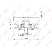 Ролик Натяжной Приводного Ремня Chevrolet Lanos 1.5 1.6 16v 05-   Daewoo Nexia 1.5 08-   Ac LYNXauto арт. PB5083