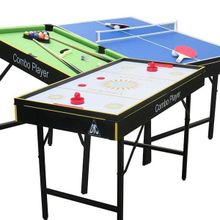 Игровой стол - аэрохоккей бильярд теннис DFC "SMILE" 3 в 1
