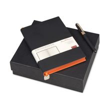 Подарочный набор Bruno Visconti Mercury: ежедневник А5 недатированный, ручка шариковая, черный