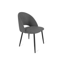 Слайн Стул SHT-ST34 S129 платиново-серый черный муар