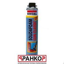 Пена монтажная профессиональная  летняя  750мл. "Соудафоам классик 60" (12 шт уп.)  SOUDAL   113985