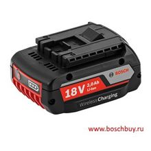 Bosch Аккумуляторный блок 18 В 2.0 Ач GBA MW-B (беспроводная система зарядки) (2607336722 , 2.607.336.722)