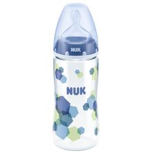 Nuk First Choice Plus 300 мл с силиконовой соской синяя