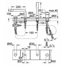 Смеситель Grohe Concetto 19576001 на борт ванны