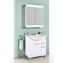 Aqwella Тумба с раковиной Корсика 75