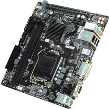 Мат. плата  GIGABYTE GA-H110M-S2V rev1.0 (RTL) LGA1151   H110  PCI-E Dsub+DVI GbLAN  SATA MicroATX 2DDR4