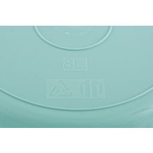 Таз пластмассовый круглый 8л, бирюзовый, Elfe, 92967