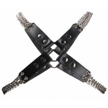 Черная мужская портупея Chain And Chain Harness (243984)