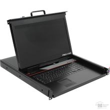 Procase E1701HD Консоль однорельсовая , 1 порт, LCD 17, single rail console, LCD D-Sub, USB, разрешение 1920 1080