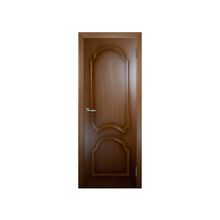 межкомнатная дверь Кристалл 3ДГ3 - комплект (Владимирская фабрика) шпон, цвет-орех