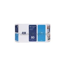 Струйный цветной картридж HP N80 (C4846A, cyan ) для DJ 1050C 1055CM