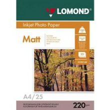 Фотобумага Lomond матовая двусторонняя (0102144), A4, 220 г м2, 50 л.