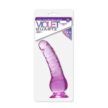 Фиолетовый фаллоимитатор QUARTZ VIOLET 7INCH PVC DONG - 17,8 см. Фиолетовый
