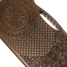 Нарды резные "Армянский узор 6" с ручкой 60