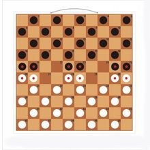 Доска магнитная шашечная стоклеточная 62 см, ШП