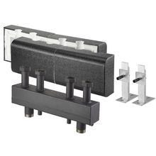 Комбинированная распределительная гребенка Oventrop HydroFixx для Regumat Ду 32, 3 контура с шаровым краном