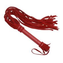 Sitabella Красная плеть с кожаной ручкой - 65 см.