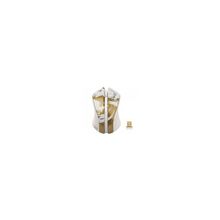 Мышь G-Cube G9PS-310G Paint Splash White Gold USB, золотистый