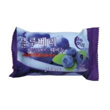 Мыло-скраб с черникой Juno Sangtumeori Peeling Soap Blueberry 3х120г