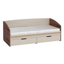 Кровать 52.11, Шимо темный дуб Кобург Мокко глянец