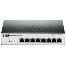 D-Link DGS-1100-08P, 8 10 100 1000Base-T PoE ports, Smart Gigabit Ethernet switch p n: DGS-1100-08P A1A