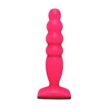 Lola toys Розовый анальный стимулятор Large Bubble Plug - 14,5 см.