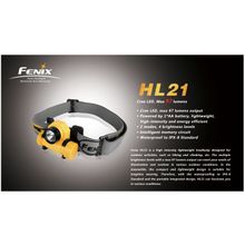 FENIX Фонарь Fenix налобный HL21 90лм