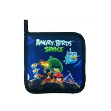 Angry Birds Прихватка с фотопринтом «Птички в космосе» черная