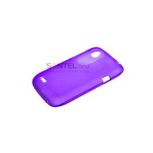 Силиконовый чехол для HTC Desire V фиолетовый в тех.уп.