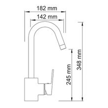 WasserKRAFT Смеситель для кухни Donau 5347