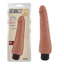 Кофейный вибратор-реалистик Flirtation - 24 см. (224469)