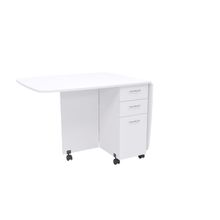 Стол книжка с ящиками  380 1670х800х740 Белый