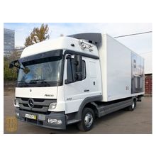 Mercedes Atego 822L, фургон - гидролифт, 2011г., высокая кабина, макс. комплектация