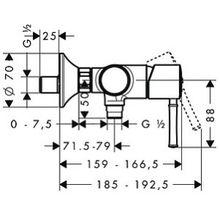 Смеситель Hansgrohe Talis Classic 14161000 для душа