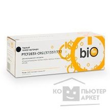 Bion Cartridge Bion CF283X CRG137 337 737 Картридж для HP laserJet ProM202dw M225dnM202nCanon i-SENSYS MF217w MF211 BLACK, 2 200 страниц Бион