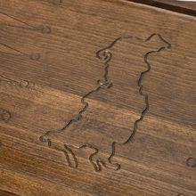 Нарды резные "Россия" с ручкой 60