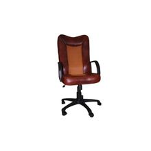Компьютерное кресло руководителя Corrida K Pl,кожа коричневая, черная