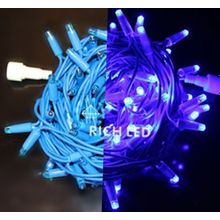 Rich LED RL-S10C-220V-C2Bu B Уличная светодиодная гирлянда Нить 10 м, синий, пост свечение, провод синий