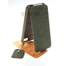 Футляр-книга Borofone Colonel для iPhone 5 темно зелёный