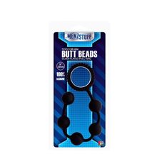 Dream Toys Чёрный анальные шарики MENZSTUFF BUTT BEADS - 23 см. (черный)