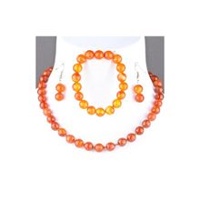 Бусики-Колечки Комплект Сердолик "Априори 10" арт. КП152