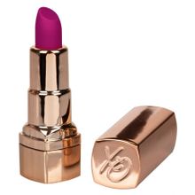 Золотистый вибратор-помада с пурпурным мягким кончиком Hide & Play Rechargeable Lipstick (235364)