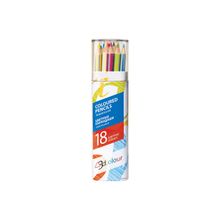 Avantre Creative Набор трехгр. цветных карандашей в тубусе, 18 цветов