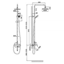 Душевая стойка D&K Marx Rhein DA1393701B07 хром